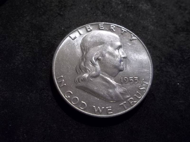 1953 D  Franklin Half Dollar