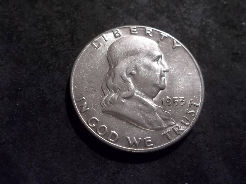 1953 S Franklin Half Dollar