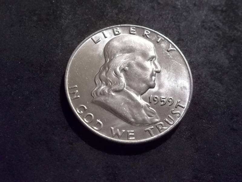 1959 D Franklin Half Dollar