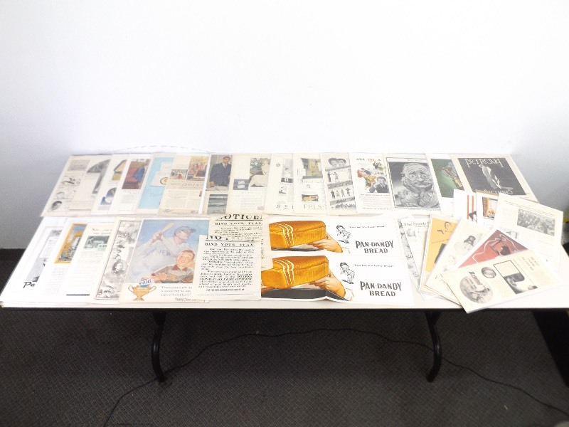 lot 29 image: Bagged and Boarded AntiqueVintage Magazine Ads