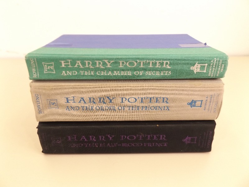 lot 78 image: 3 First American Edition Harry Potter Hard Cover&nbspBooks