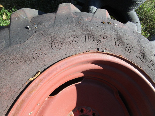 lot 39 image: Set of Goodyear 16.9-26 Tires & Rims