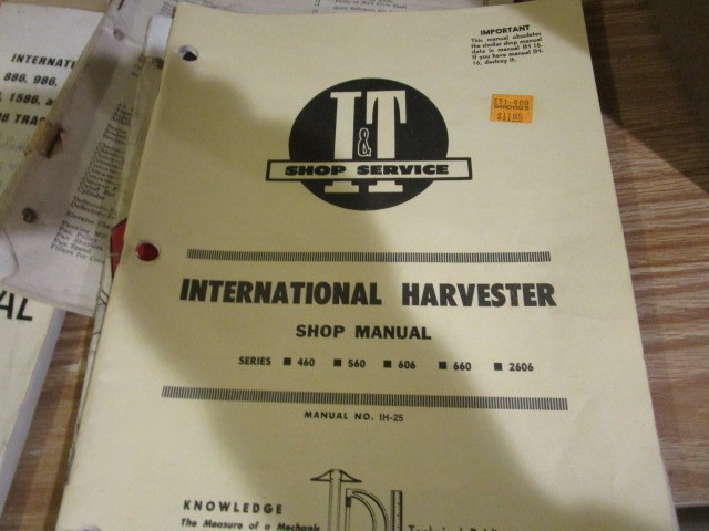 lot 49 image: Various Tractor & Implement Manuals