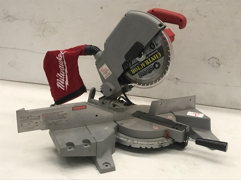 lot 1 image: Milwaukee 1 Compound Miter Saw
