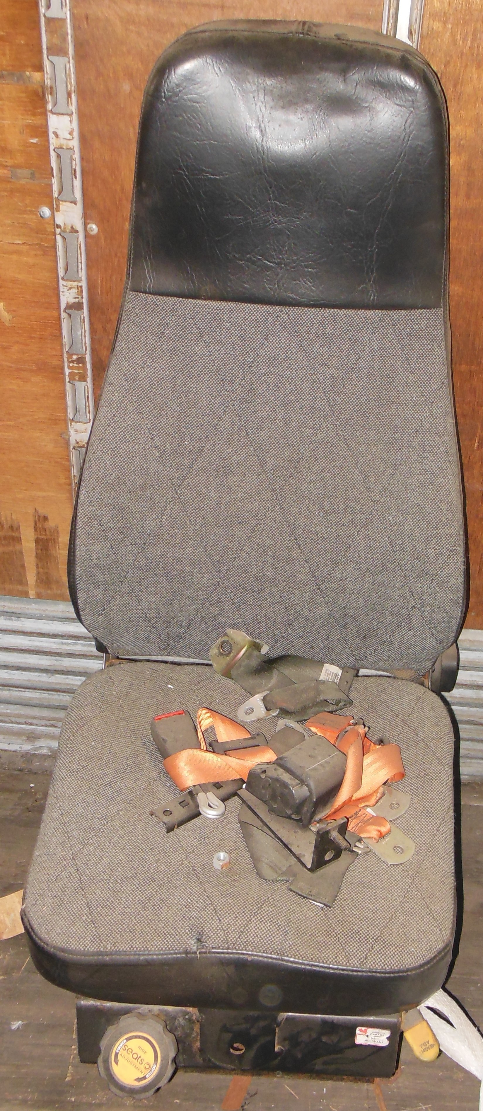 lot 90 image: Trail Boss Truck Seat from Brinks Armored  Car  Truck