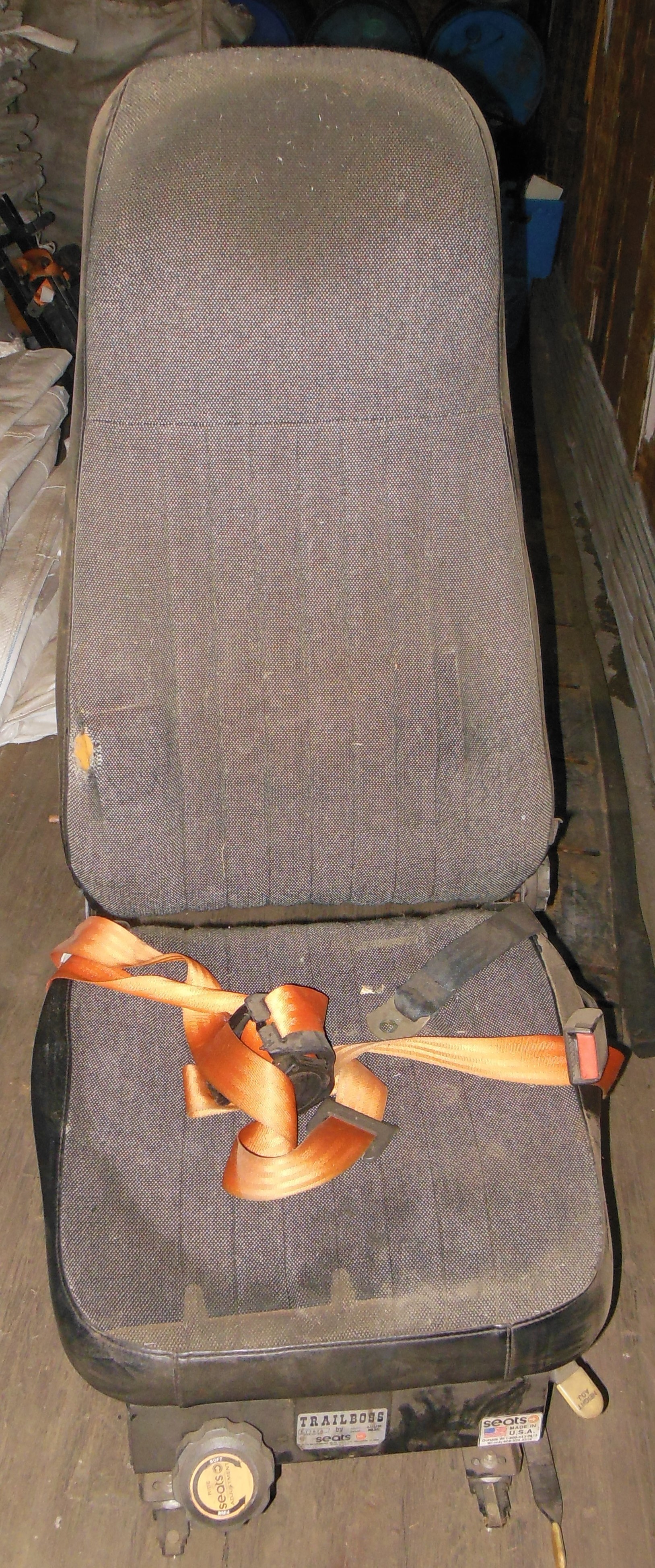 lot 94 image: Trail Boss Truck Seat from Brinks Armored  Car  Truck