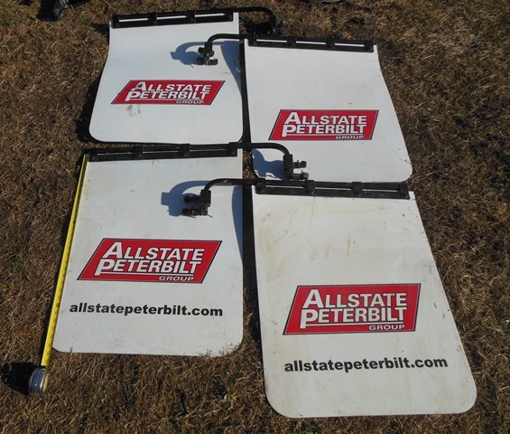 lot 83 image: 4  Mud Flaps with Brackets - Allstate Peterbilt Group