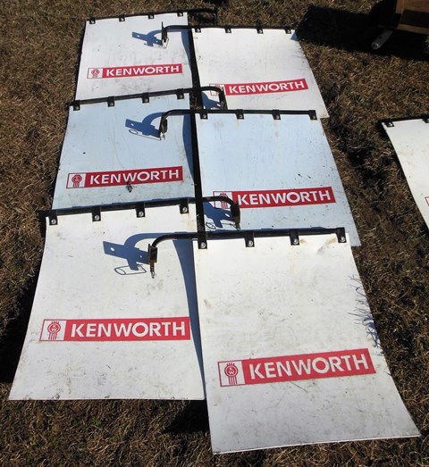 lot 89 image: 6  Mud Flaps with Brackets - Kenworth
