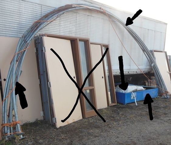 lot 72 image: SEE NEW NOTE Used&nbspHoop Building - No Ends (SEE NOTES REGARDING DAMAGE) 30 ft L x 20 ft W x 12 ft H 