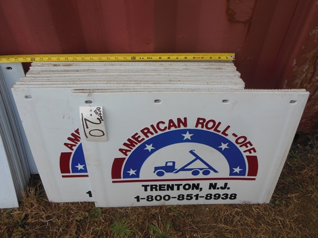 lot 20 image: 20 Heavy Duty 18 x 24 Mud Flaps American Roll-Off