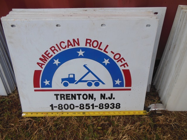 lot 109 image: 16 Lighter Duty 18 x 24 Mud Flaps - American Roll-off