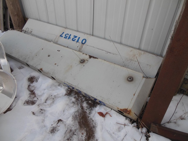 lot 106 image: 2 Heavy Steel Visors from Brinks International 4700 DT 466EArmored Truck  Car - See Note