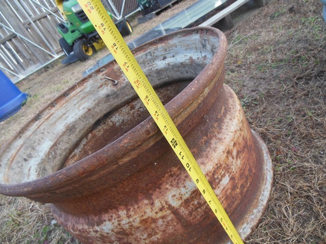 lot 114 image: Truck Tire Rim  (Great Fire Containment Ring)