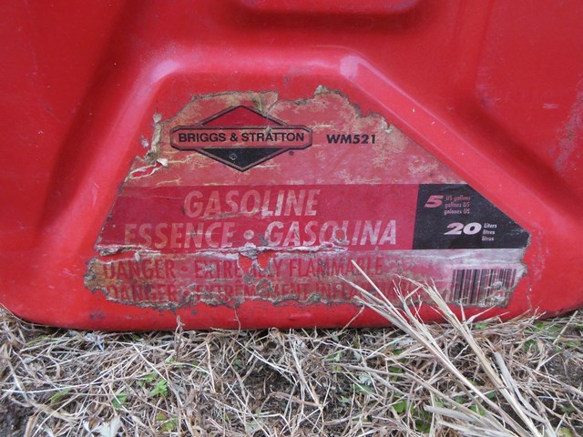 lot 116 image: Misc. Fuel  Gas Cans