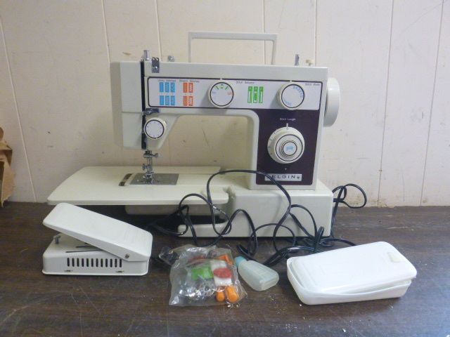 lot 50 image: Elgin Sewing Machine