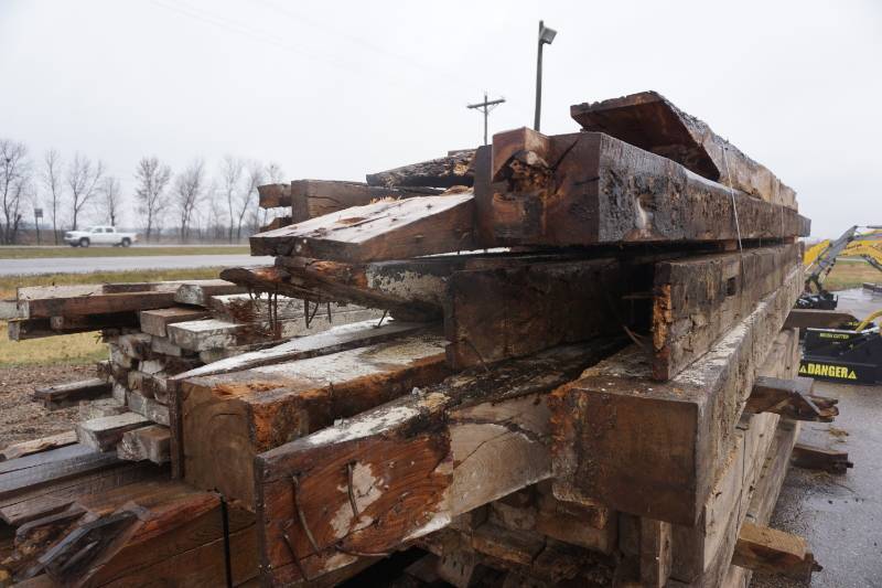 Bunk of Mixed Species Reclaimed Barn Board Miscellaneous Beams