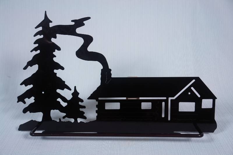 lot 6 image: Cabin Theme Towel Bar