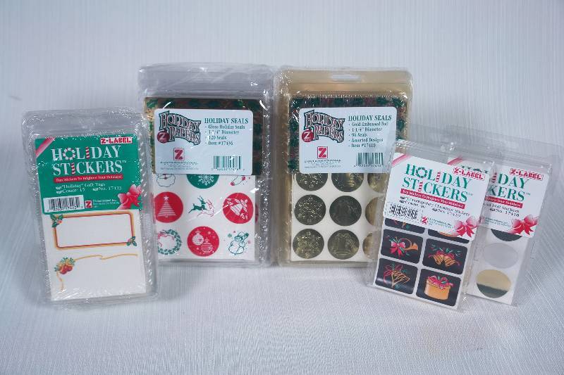 lot 10 image: Holiday Stickers
