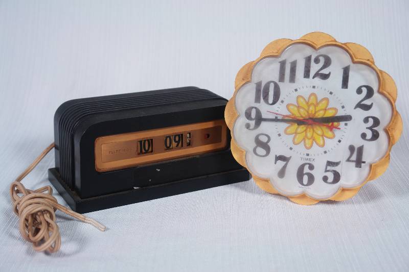 lot 50 image: Two Clocks, Tabletop and Wall Hung