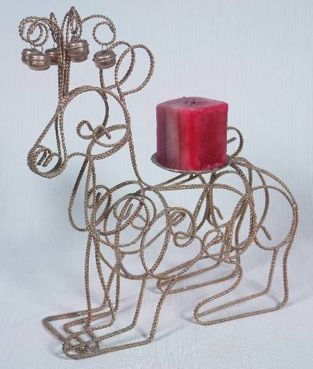 lot 59 image: Reindeer Candle Holder