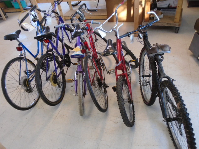 6 Assorted Bicycles