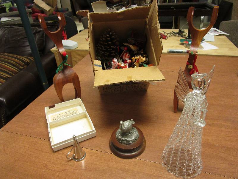 lot 440 image: STEIFF CANDLE SNUFFER, PEWTER MALLARD, CHRISTMAS ACCESSORIES