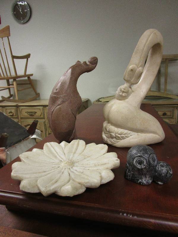 lot 456 image: STONE ART PIECES