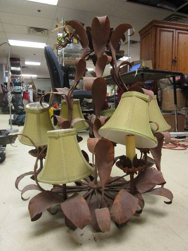 lot 465 image: COPPER CHANDELIER