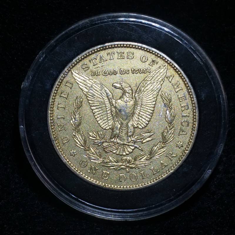 1880 S Morgan Silver Dollar Golden