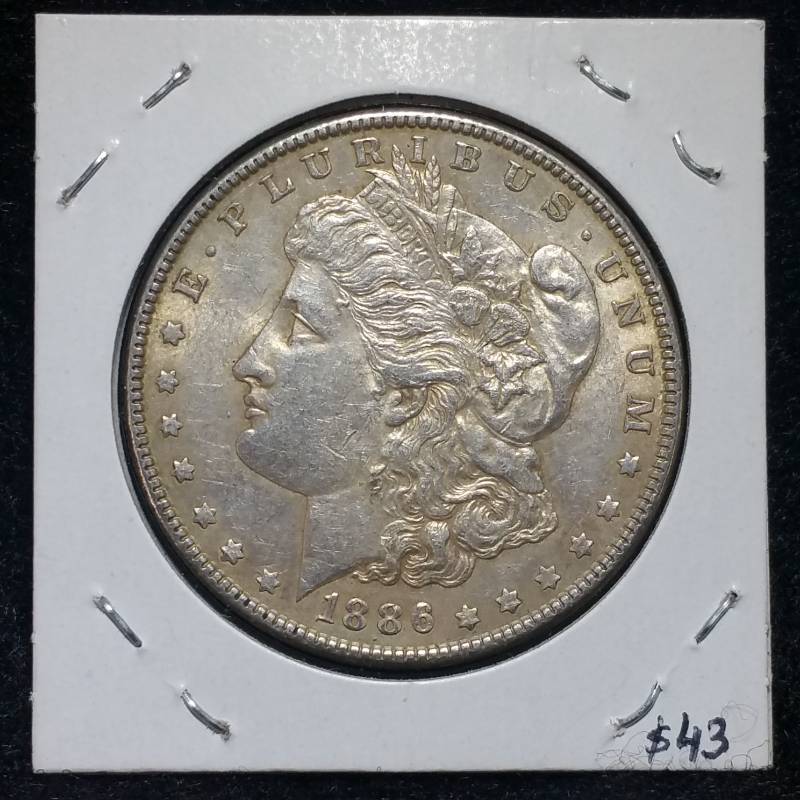 1886 P Morgan Silver Dollar