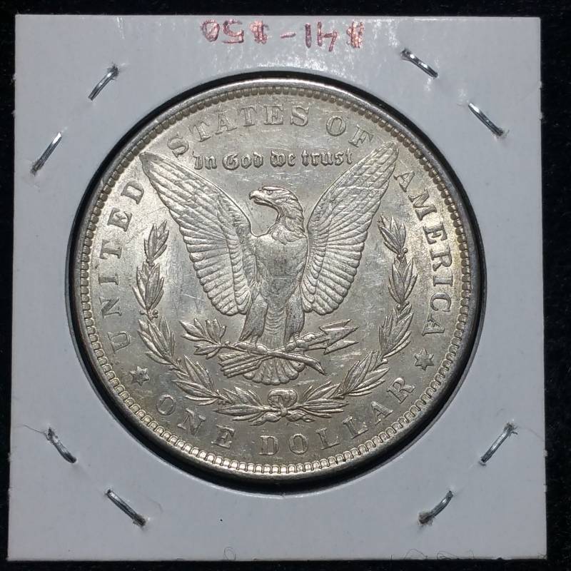 1889 P Morgan Silver Dollar Re-Punched Date