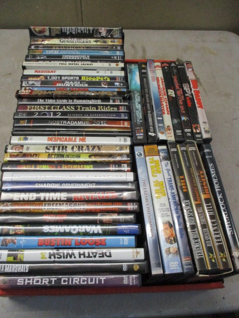 lot 39 image: Box lot of DVDs