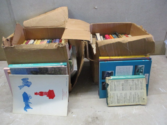 lot 57 image: 2 Boxes of Books and Collecting Items