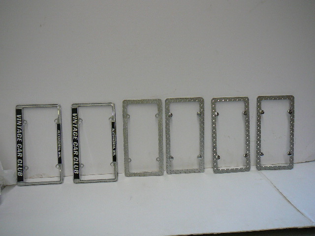 lot 14 image: 6 License Plate Frames