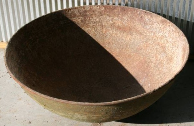 lot 14 image: Giant Metal Bowl