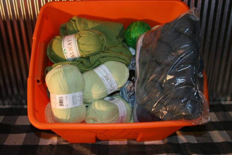 lot 55 image: Bin of Yarn