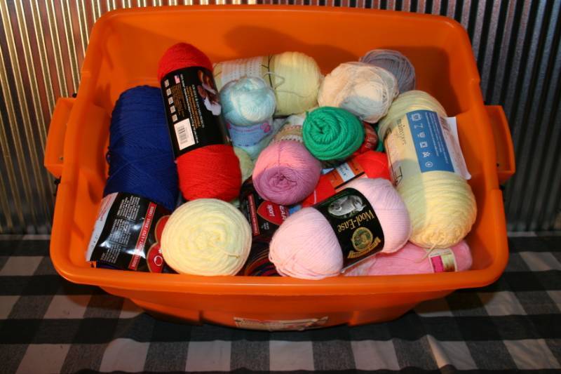lot 59 image: Bin of Yarn
