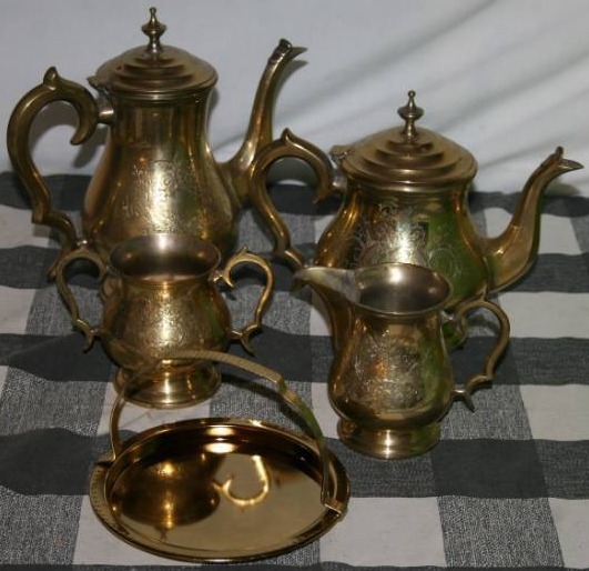 lot 126 image: Brass Teapots and More