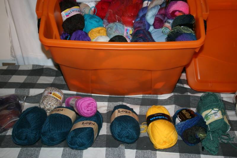 lot 150 image: Bin of Yarn