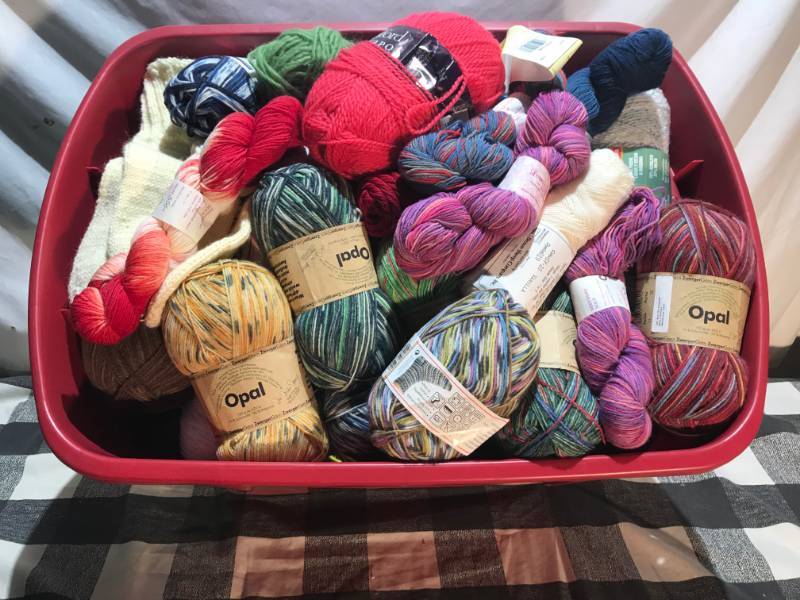lot 258 image: Bin of Yarn