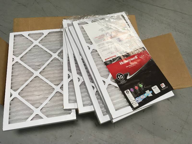 lot 45 image: Honeywell 12-12 in. x 24-14 in. x 1 in. Elite Allergen Pleated FPR 10 Air Filter CASE OF 6 PCS not used