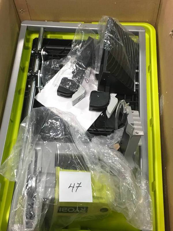 lot 47 image: 2045 Ryobi 7 in Overhead Wet Tile Saw Blade Diamond Ceramic Stone 9 Amp WS731  in good working condition