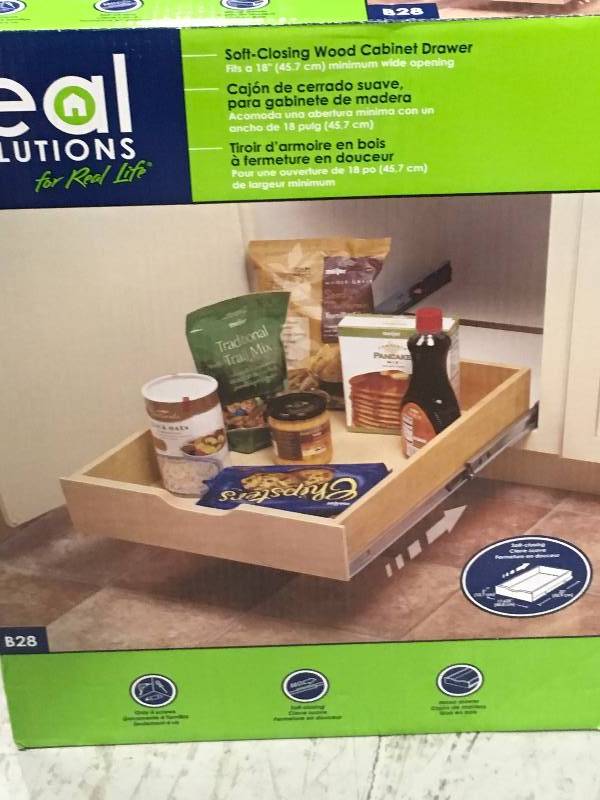 lot 62 image: Knape & Vogt Soft-Close Wood Drawer Box WMUB  in good working condition