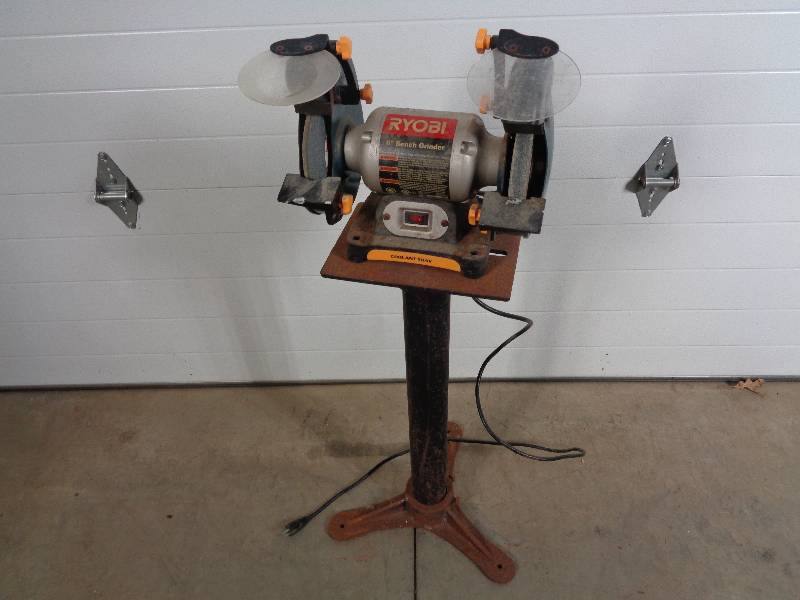 lot 12 image: Bench Grinder with Stand