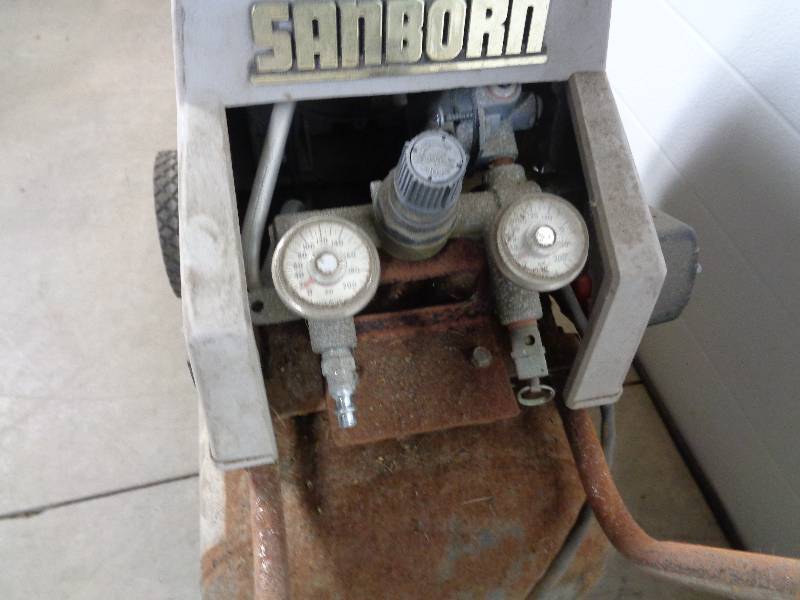 sanborn black max air compressor 3.5 hp cost