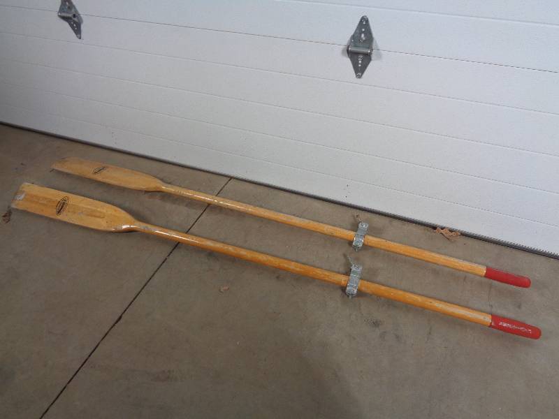 lot 24 image: Pair of Wooden Oars