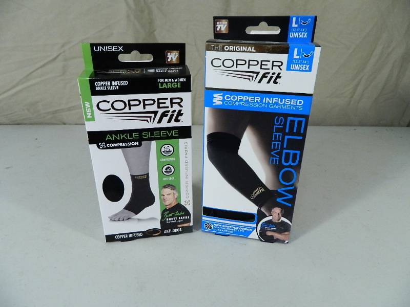 lot 9 image: 2 New Copper Fit Sleeves
