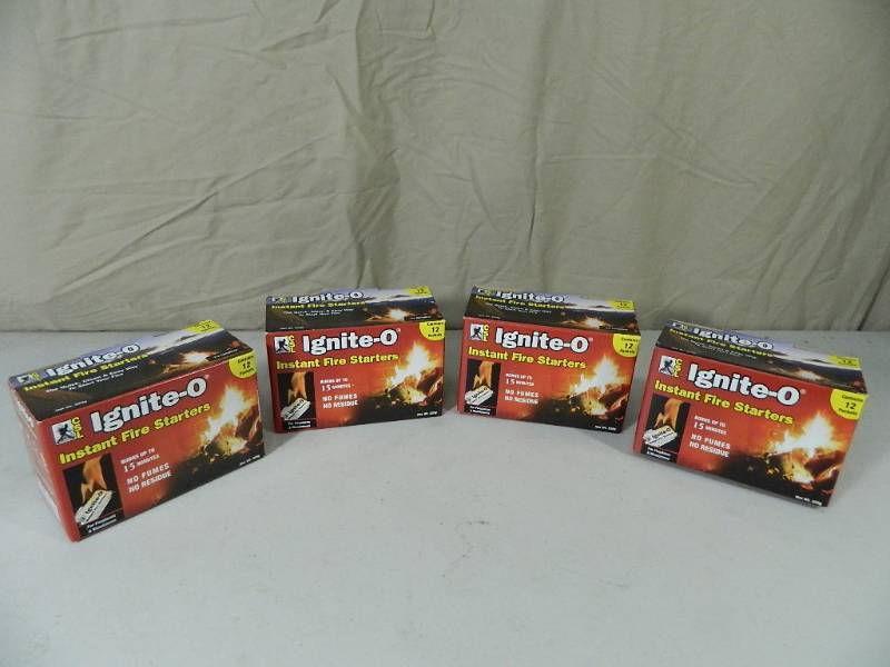 lot 27 image: 4 New Boxes of Ignite-O Instant Fire Starters