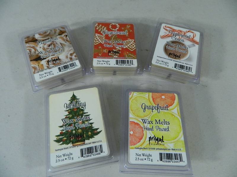 lot 34 image: 5 New Primal Elements Wax Melts