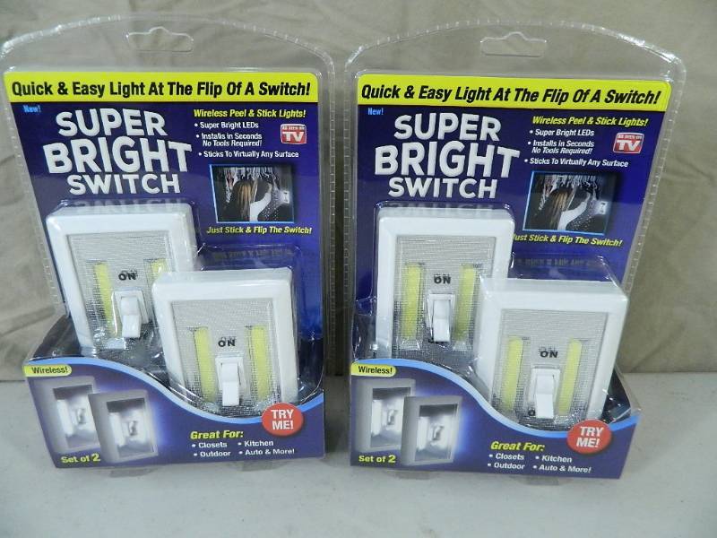 lot 45 image: 2 New Packages of Super Bright Switches